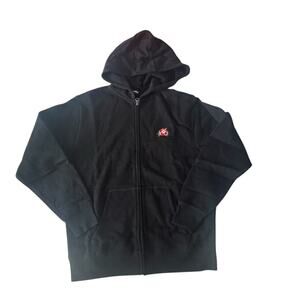 Lands End Womens Small Small Hoodie Jacket Full Zip Hibiscus Embroidered #6085